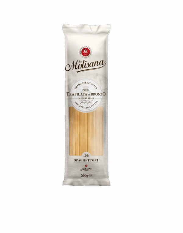 Spaghettoni Pasta De Sémola De Trigo Duro La Molisana 500g Caja X12 Paquetes
