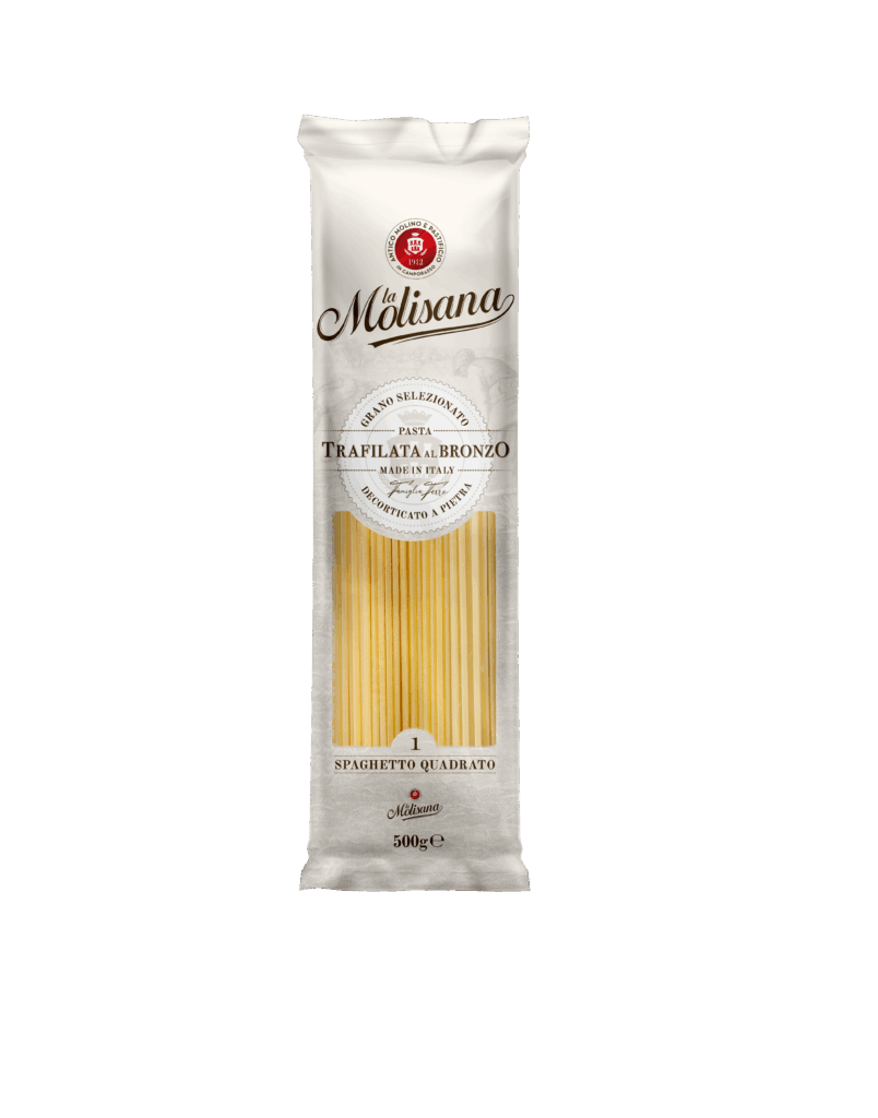 Spaghetto Quadrato Pasta De Sémola De Trigo Duro La Molisana 500g Caja X18 Paquetes