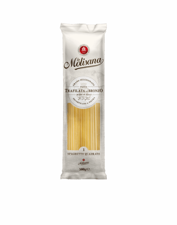 Spaghetto Quadrato Pasta De Sémola De Trigo Duro La Molisana 500g Caja X18 Paquetes