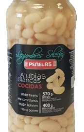 Alubias Blancas Cocidas Penelas Tarro 570 g
