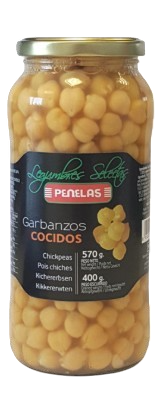 Garbanzos Cocidos Penelas Tarro 570 g