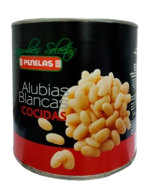 Alubias Blancas Cocidas Penelas Lata 3 kg