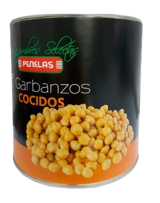 Garbanzos Cocidos Penelas Lata 3 kg