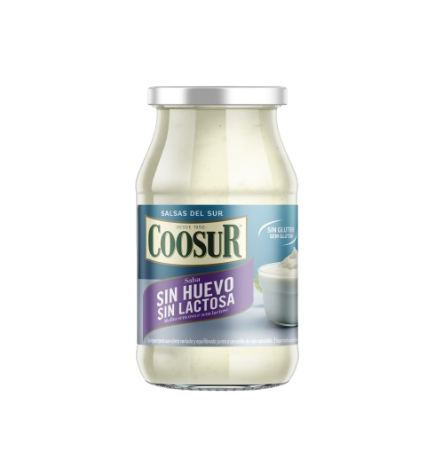 Mayonesa Sin Huevo Ni Lactosa Coosur Tarro 450 ml