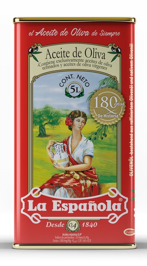 Aceite De Oliva Sabor Suave La Española Lata 5 Litros