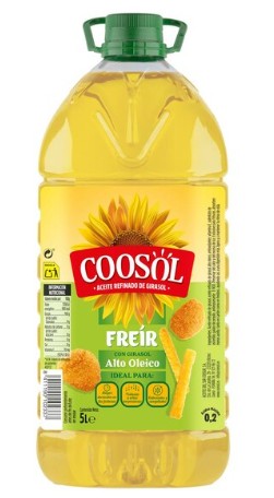 Aceite De Girasol Especial Para Freír Alto Oleico Coosol Garrafa 5 Litros – 25 Litros