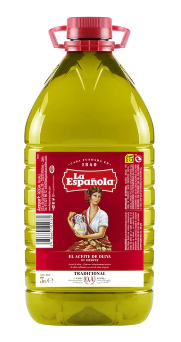 Aceite De Oliva Sabor Suave 0,4º La Española Garrafa 5 Litros