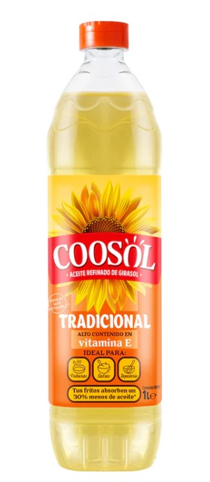 Aceite De Girasol Coosol Botella 1 Litro