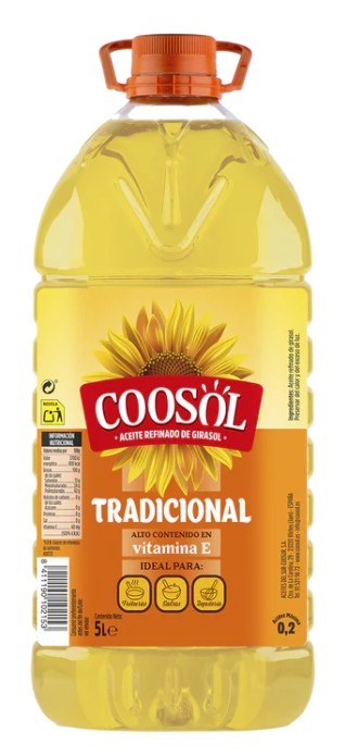 Aceite De Girasol Coosol Garrafa 5 Litros