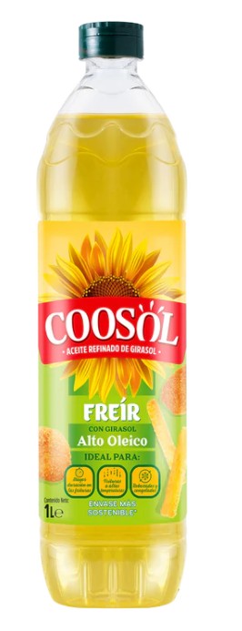 Aceite De Girasol Especial Para Freír Coosol Botella 1 Litro