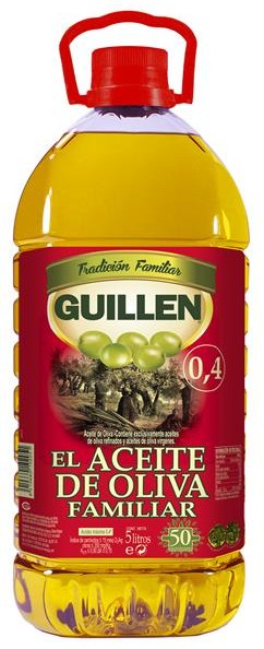 Aceite De Oliva Suave Guillen Garrafa 5 Litros