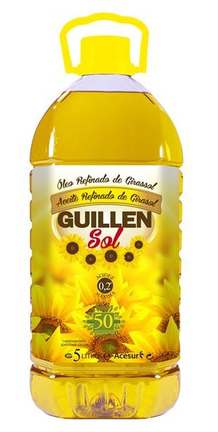 Aceite De Girasol Guillen Sol Garrafa 5 y 25 Litros