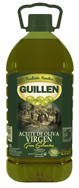 Aceite De Oliva Virgen Guillen Gran Selección Garrafa 5 Litros