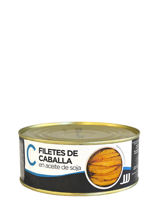 Filetes de Caballa en Aceite de Soja
